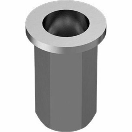 BSC PREFERRED Heavy Duty Twist-Resistant Rivet Nut M10 x 1.5 Interior Thread 4.5 - 7.5mm Material Thickness, 10PK 90720A560